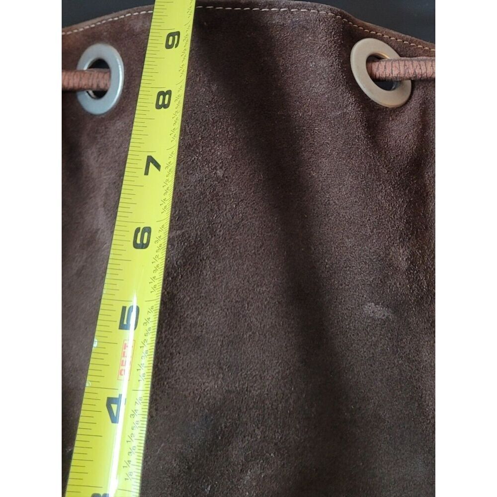 J. Jill Brown Leather & Suede Bucket Shoulder Bag OS - Picture 8 of 8